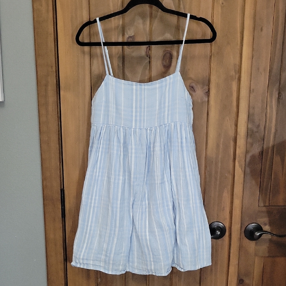 American Eagle Outfitters Light Blue Striped Dress